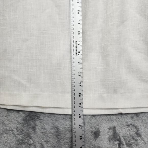 Vintage Item Eyes Skirt Womens M Ivory Cream Pleated Pencil Side Button Office - Picture 12 of 13